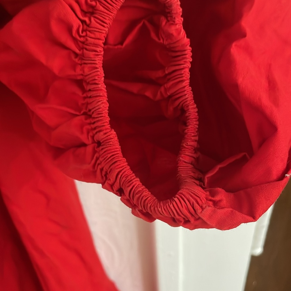 SAINT LAURENT RIVE GAUCHE Women's Vintage Mini Dress Size 4 In Red - Picture 7 of 8